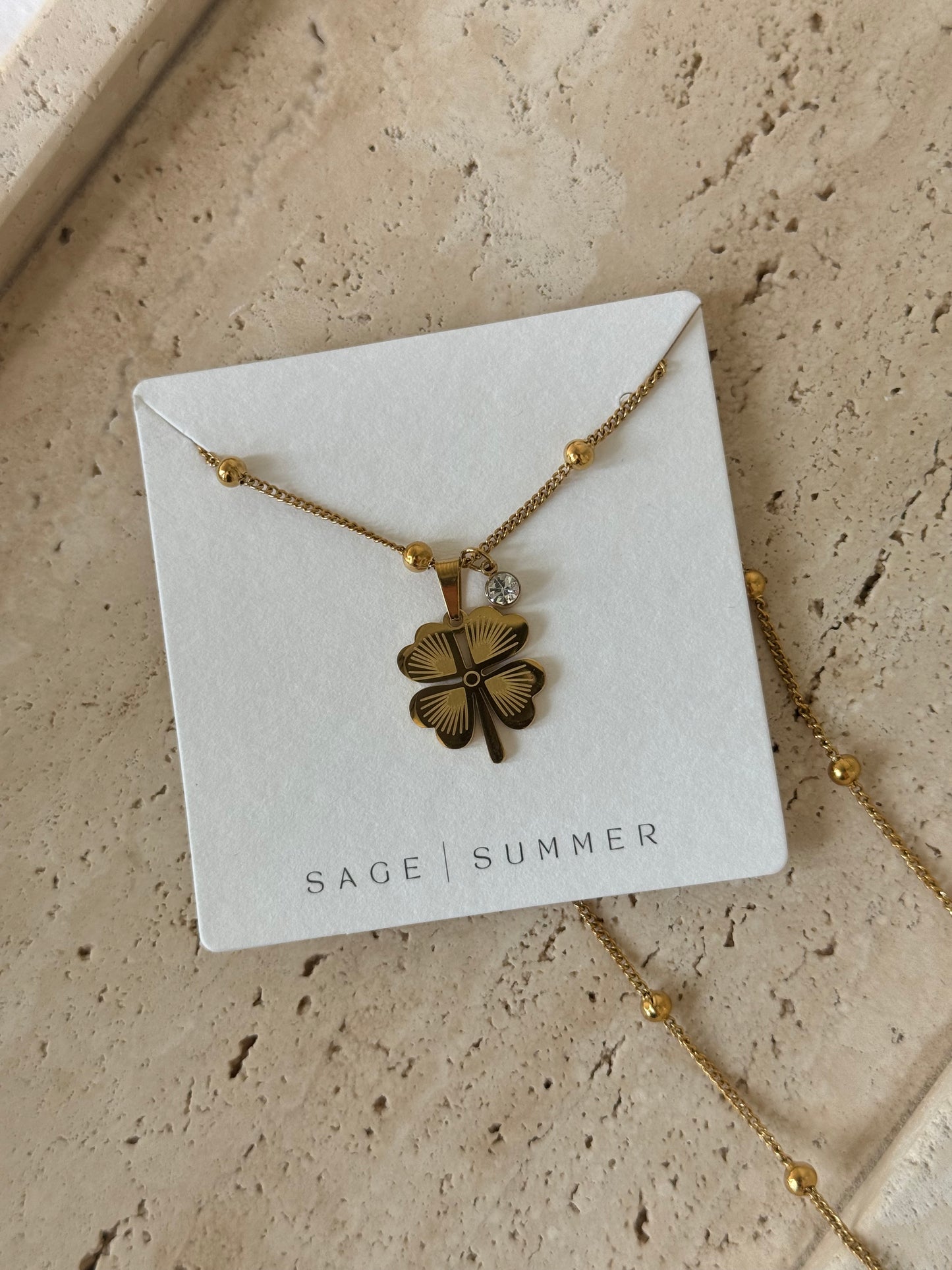 Gold Clover Necklace