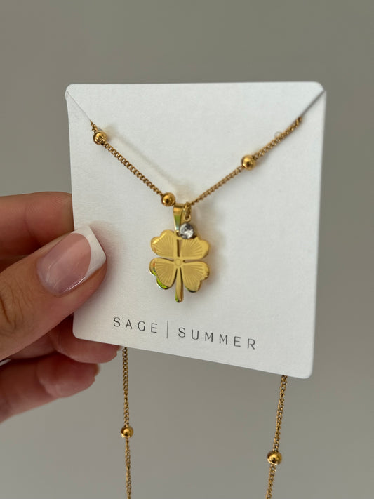 Gold Clover Necklace