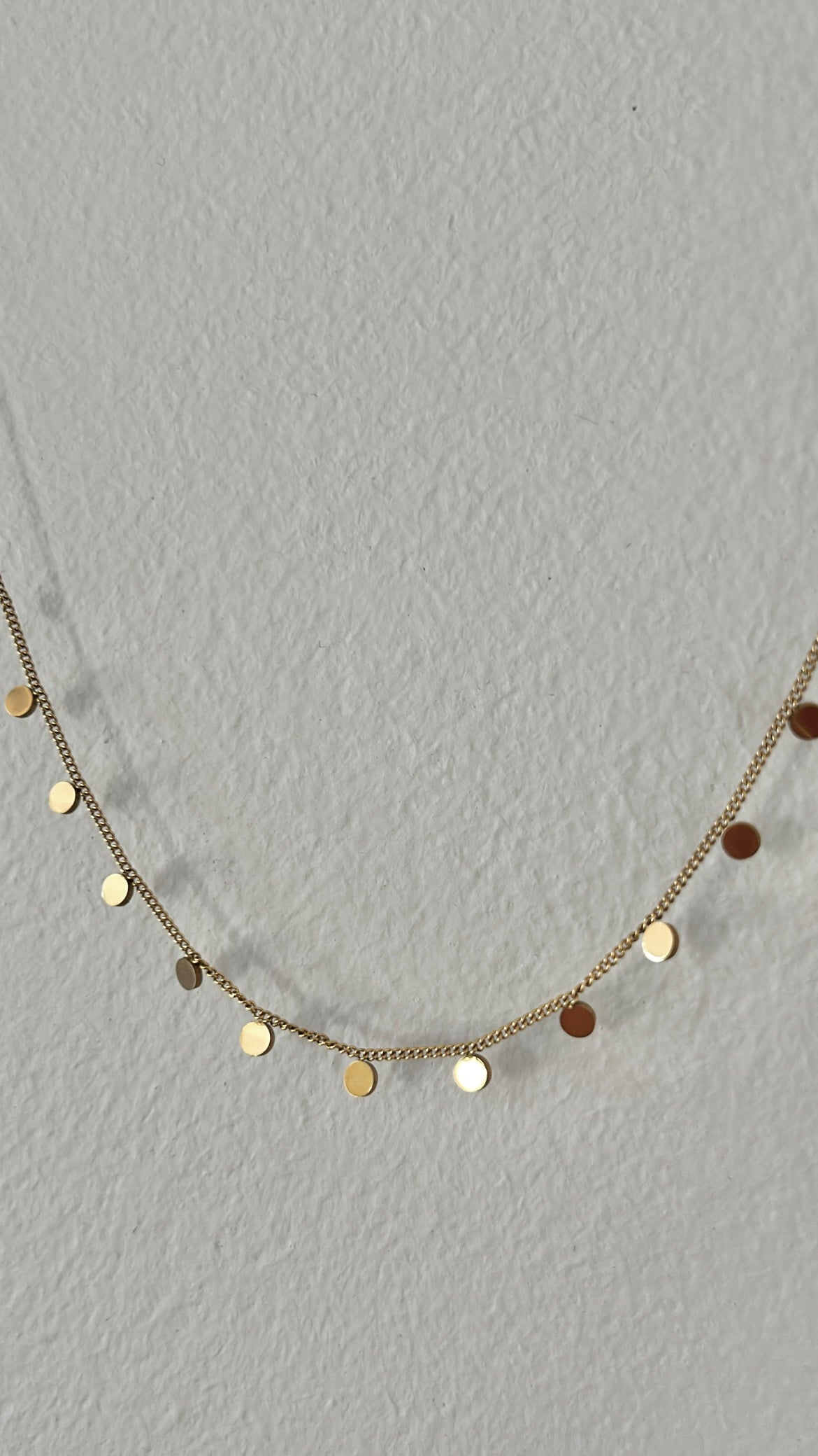 Dainty Disc Charm Necklace