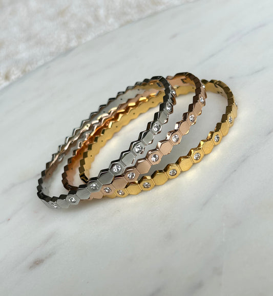 Honeycomb Bangle