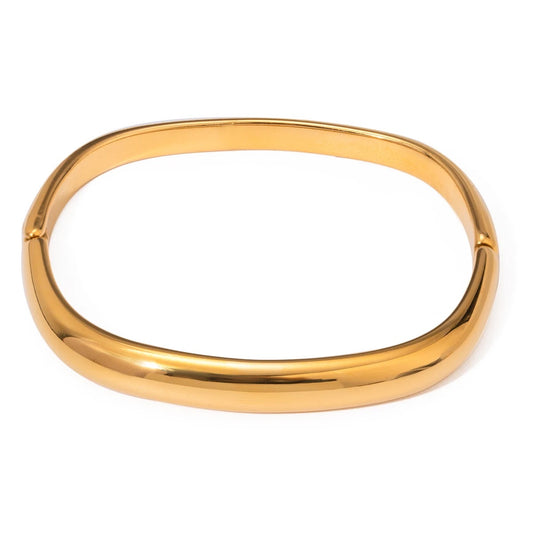 Gold Square Bangle