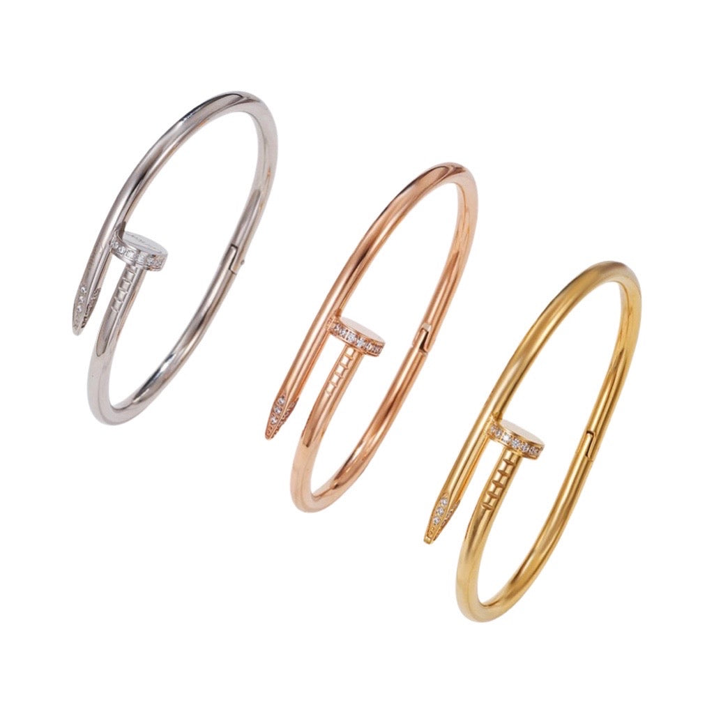 CZ Nail Bangle