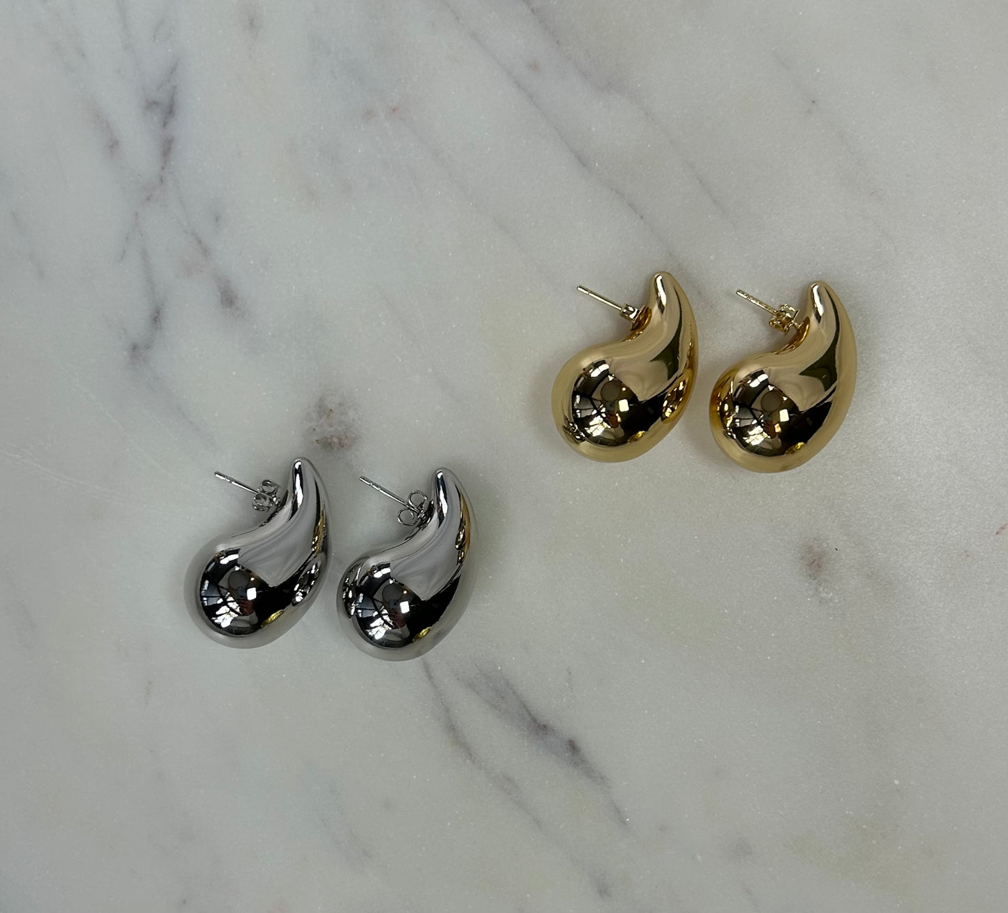 Chunky Waterdrop Studs