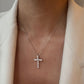 CZ Cross Necklace