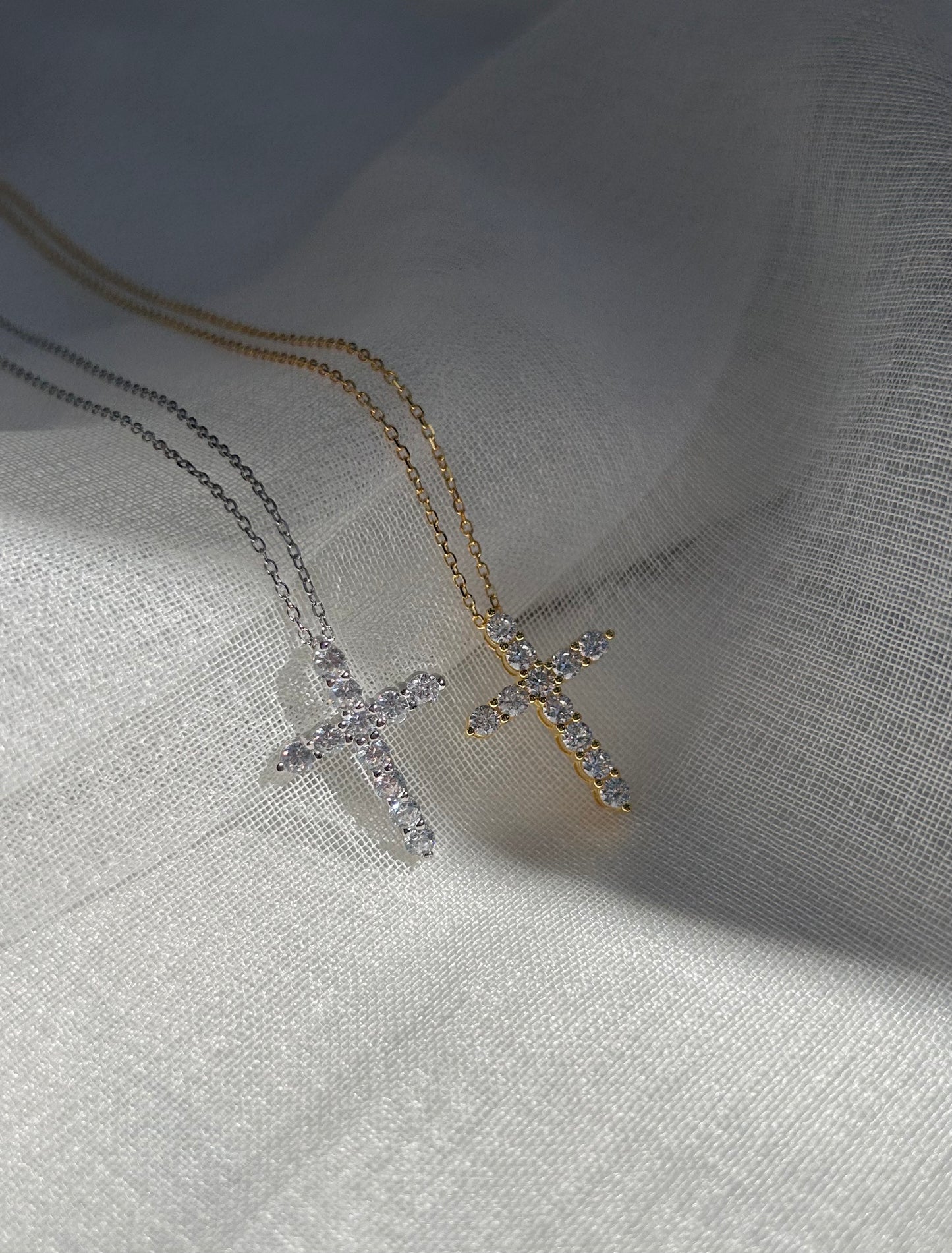 CZ Cross Necklace